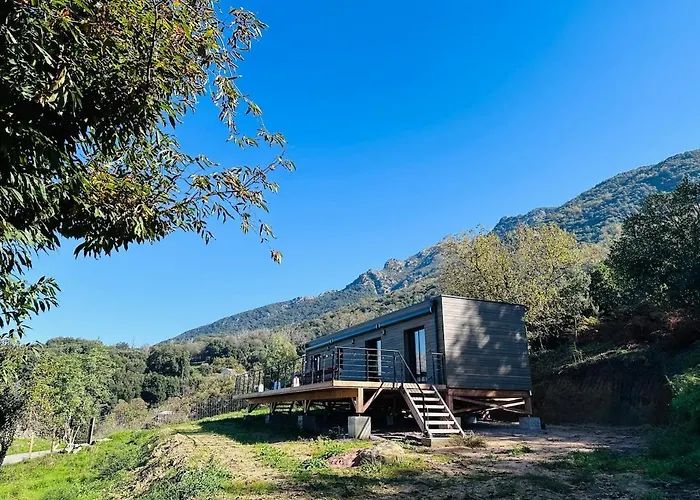 Dağ evi Charmante Maison Bois T3